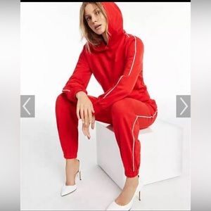 INC CULPOS × INC Side-Stripe Rhinestone Sweat Suit size S NWT hoodie & joggers